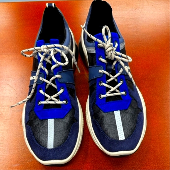 Coach Men's Signature Tech Runner Sneakers Size 11 Authentic - Picture 1 of 5